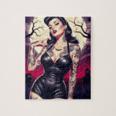 Retro Gothic Girl Puzzle (Vertikal)
