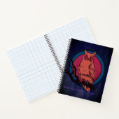 Retro Gothic Night Owl Moon Spiral Notebook Notizblock (Innenseite)