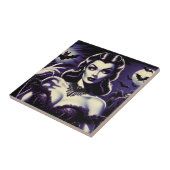 Retro Gothic Woman Fliese (Seite)