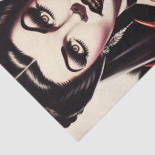 Retro Gothic Woman Seidenpapier (Ausschnitt)