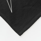 Retro-Gotik-Linienkunst Fleecedecke (Ecke)