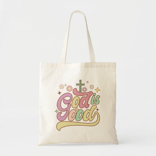 Retro Gott ist eine gute religiöse Tote Tasche (Vorne)