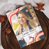 Retro Grad Party Einladung mit Foto (Gelb)