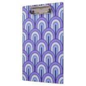 Retro Gradated Geometric Fan Pattern Klemmbrett (Links)