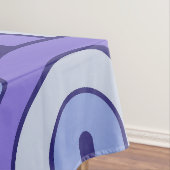 Retro Gradated Geometric Fan Pattern Tischdecke (Beispiel)