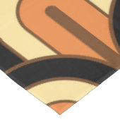 Retro Gradated Geometric Fan Pattern Tischdecke (Schrägansicht)