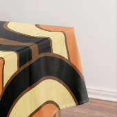 Retro Gradated Geometric Fan Pattern Tischdecke (Beispiel)