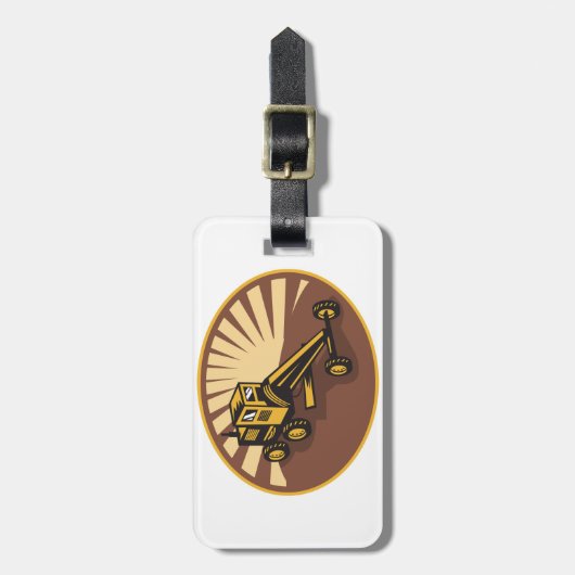 Retro Grader Gepäckanhänger (Vorderseite vertikal)