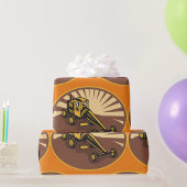 Retro Grader Geschenkpapier