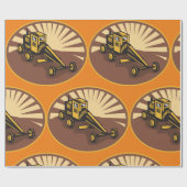 Retro Grader Geschenkpapier (Flach)