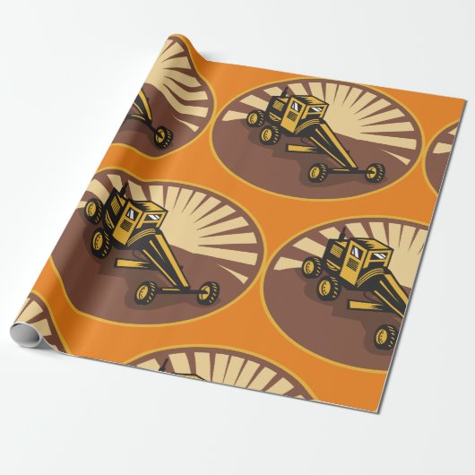 Retro Grader Geschenkpapier (Ungerollt)