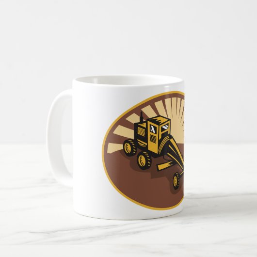 Retro Grader Kaffeetasse (Vorderseite Links)