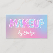 Retro-Gradient-Blasen bilden die Visitenkarte (Vorderseite)