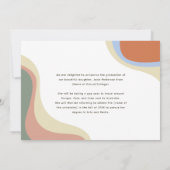 Retro Graduate Foto Abschluss Ankündigung (Rückseite)