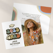 Retro Graduate Foto Abschluss Ankündigung