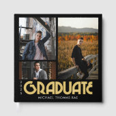 Retro Graduate Multi Foto Gästebuch (Vorderseite)