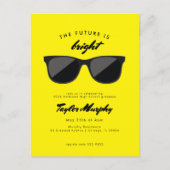 Retro Graduation Party Future is Bright Postcard Postkarte (Vorderseite)