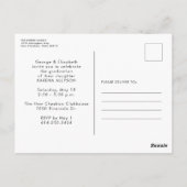 Retro-Graduierte Einladung Abschluss Postkarte (Rückseite)