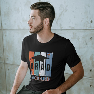Retro-Graduiertenkappenjunge Nostalgie T-Shirt