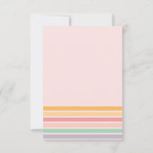 Retro Graduierungsparty Dankeskarte (Rückseite)