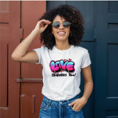 Retro Graffiti Liebe erobert alle T-Shirt