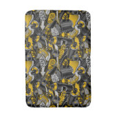 Retro Graffiti Urban Street Pattern Badematte (Vorderseite Vertikal)