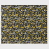 Retro Graffiti Urban Street Pattern Geschenkpapier (Flach)