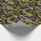 Retro Graffiti Urban Street Pattern Geschenkpapier (Ecke)