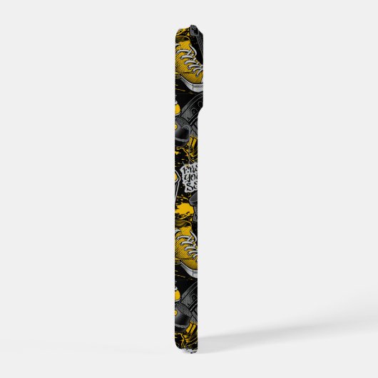 Retro Graffiti Urban Street Pattern iPhone 15 Hülle (Rechte Seite)