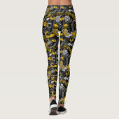 Retro Graffiti Urban Street Pattern Leggings (Rückseite)