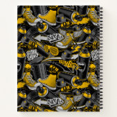 Retro Graffiti Urban Street Pattern Notizblock (Rückseite)