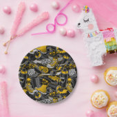 Retro Graffiti Urban Street Pattern Pappteller (Party)