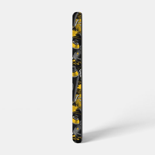 Retro Graffiti Urban Street Pattern Samsung Galaxy Hülle (Linke Seite)