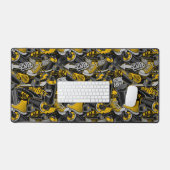 Retro Graffiti Urban Street Pattern Schreibtischunterlage (Tastatur & Maus)