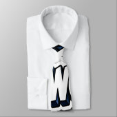 Retro graffiti word Angelwing 3-D typography neckt Krawatte (Gebunden)