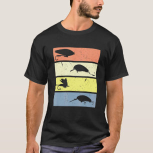 Retro-Grafik Angler Hobby-Angler Angelrute Karpfen T-Shirt