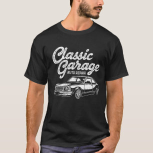 Retro-Grafik-Autoliebhaber Automechaniker Fahrzeug T-Shirt