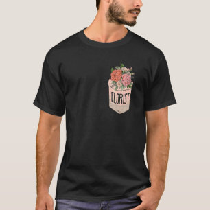 Retro-Grafik Botanische Blumen Gartenarbeit Pflanz T-Shirt
