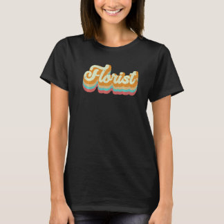 Retro Grafik Botanische Blumen Gartenbau Pflanze L T-Shirt