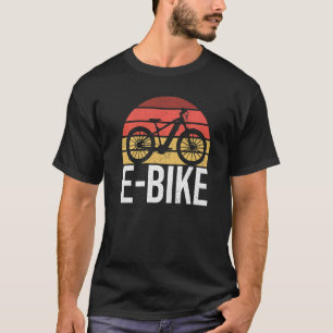 Retro Grafik E Bike Mountainbike Fahrrad E Bike T-Shirt
