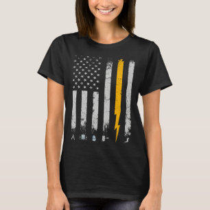 Retro Grafik Elektriker Elektroingenieur Ingenieur T-Shirt