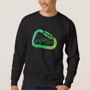 Retro Grafik Kletter Bouldering Felsenkletterer Mo Sweatshirt
