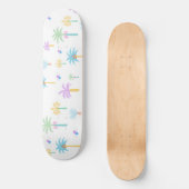 Retro-Grafik-Palmen Skateboard (Vorderseite)