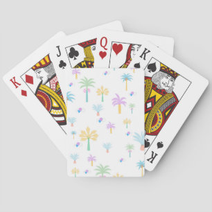 Retro-Grafik-Palmen  Spielkarten