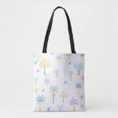 Retro-Grafik-Palmen Tasche (Vorderseite)