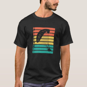 Retro-Grafik-Paragliding-Paragleiter-Fallschirm Hi T-Shirt