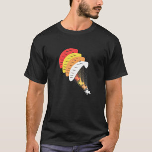Retro-Grafik-Paragliding-Paragleiter-Fallschirm Hi T-Shirt