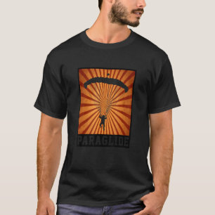 Retro Grafik Paragliding Paragleiter Fallschirm Hi T-Shirt