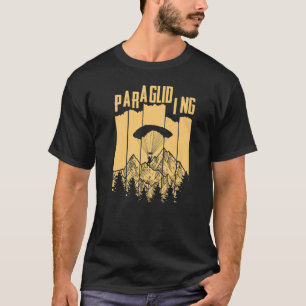 Retro-Grafik-Paragliding-Paragleiter-Fallschirm Hi T-Shirt