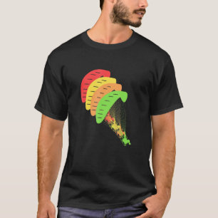 Retro-Grafik-Paragliding-Paragleiter-Fallschirm-Hi T-Shirt
